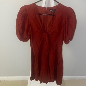 Maroon Express Romper